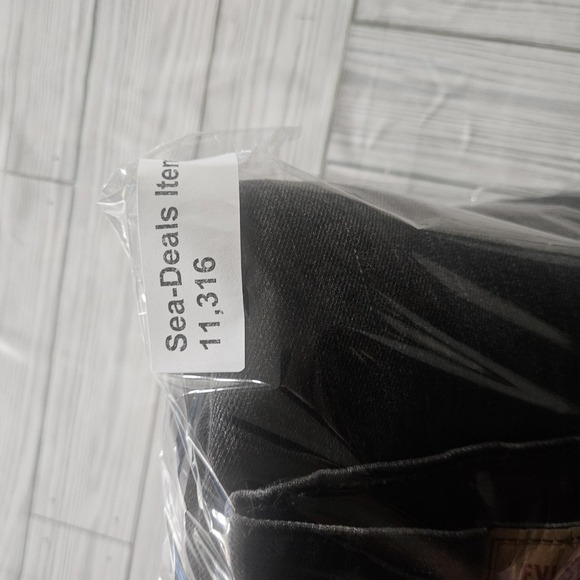 Levi's 501 Jeans Mens 36x30 Black Gray Straight Leg Button Fly Original Fit - Picture 8 of 8